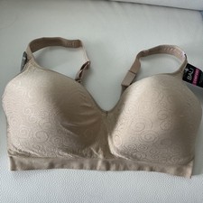 BALI Wireless Bra 3463 Nude Swirl - Size 42D NWT