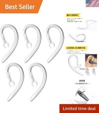 Adjustable 360 Rotatable Ear Hooks - Soft Silicone Clips for Secure Headphones
