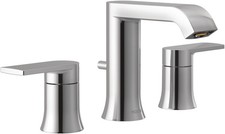 Moen T6708 Genta LX 1.2 GPM Widespread Bathroom Faucet w Pop-Up Drain Trim READ