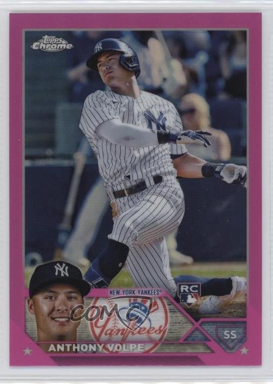 2023 Topps Chrome Pink Refractor Anthony Volpe #4 5h4