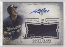 2015 Topps Triple Threads Unity Jumbo Relics 21/99 Matt Clark #UAJR-MCK Auto 0af