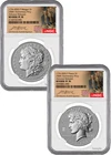 2026-P Morgan and Peace Dollar Reverse Proof 2-Coin Set NGC PF70 Advanced