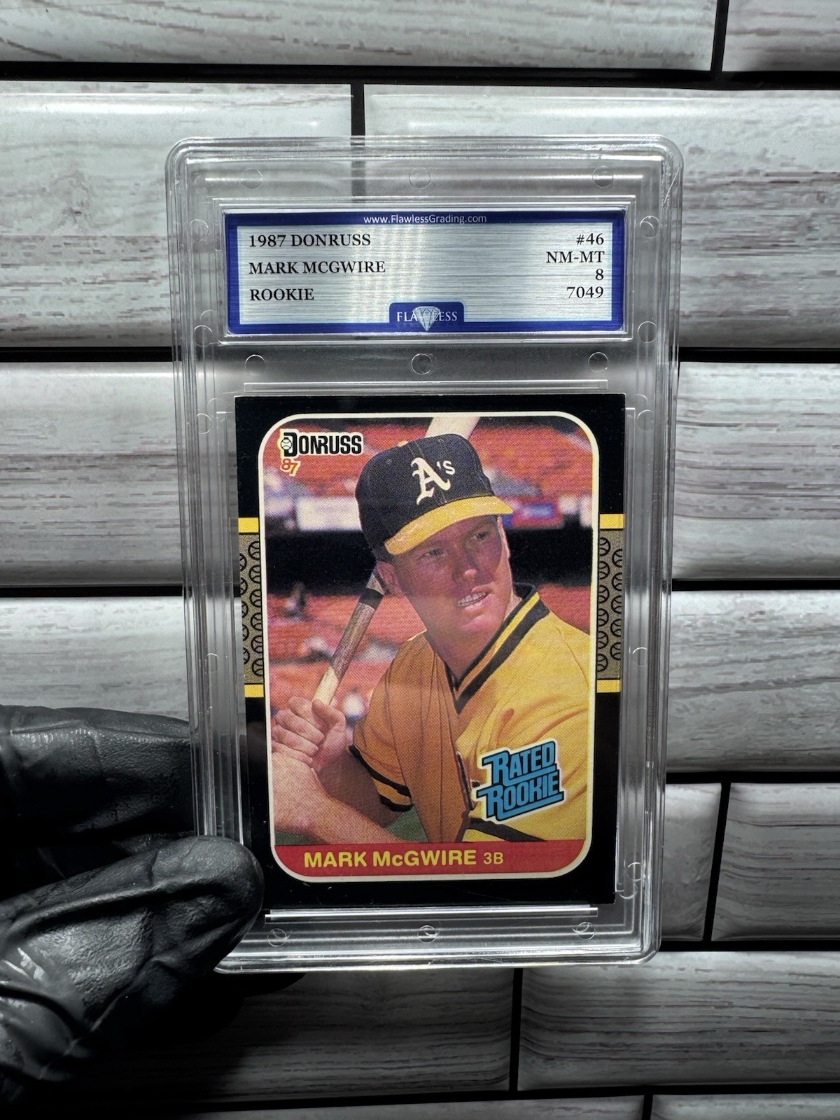 Donruss 1987 Rated Rookie Mark McGwire #46 Oakland Athletics Baseball Card