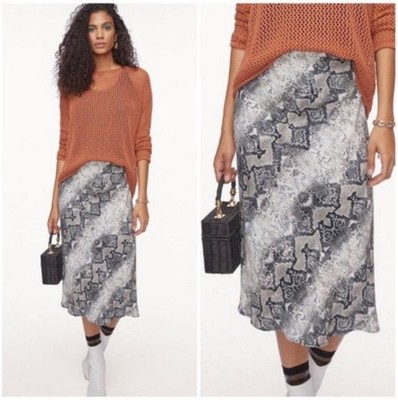 Sanctuary Queens Snake Print Skirt Women Size S