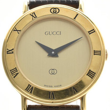 [EXC+5] GUCCI 3000L Quartz Gold Dial Women's 26mm Vintage Watch JAPAN