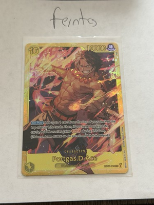#ad One Piece Portgas Ace Secret Rare 500 Years in the Future Ship Same Day $6.00