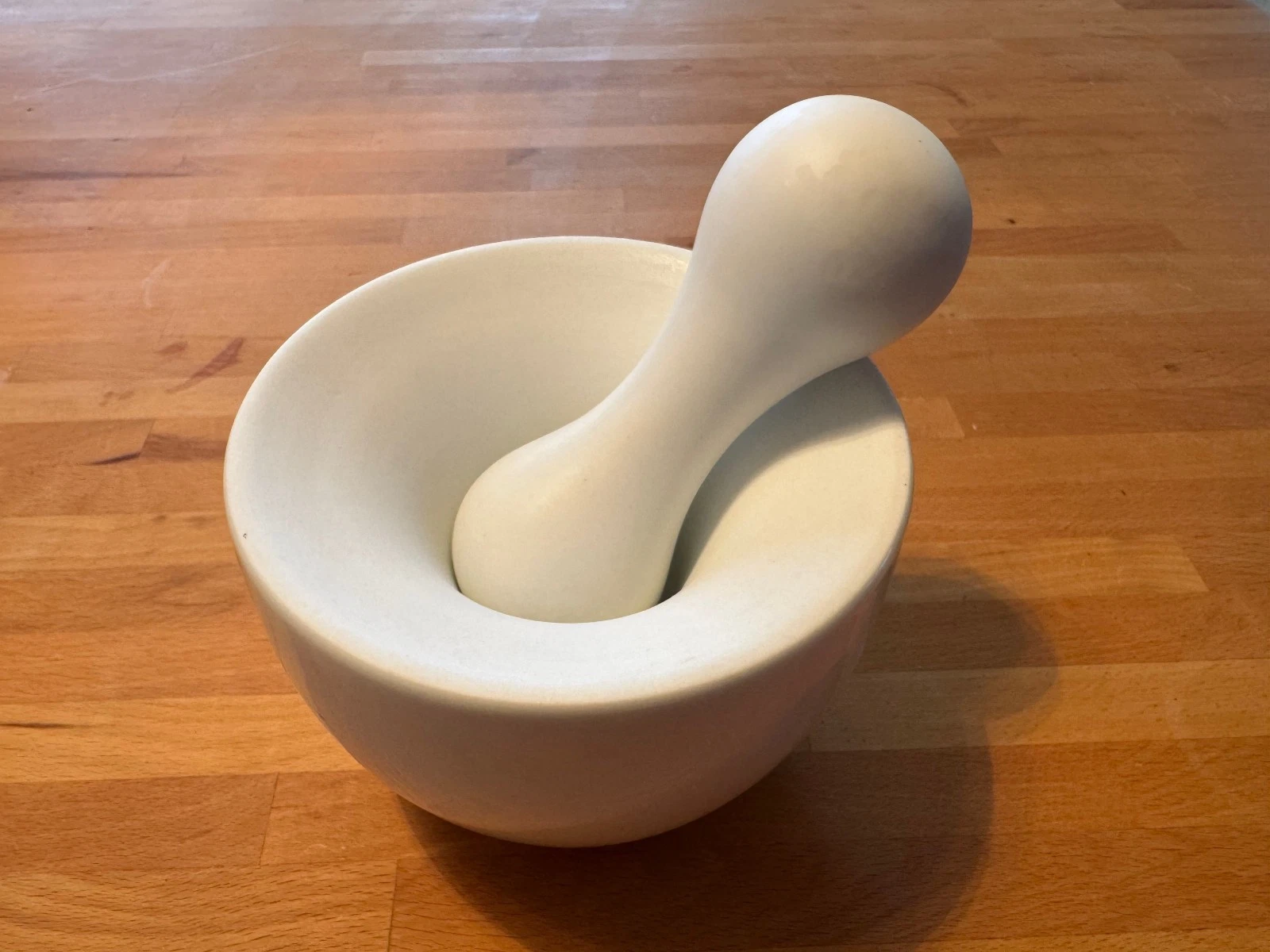 Scott Henderson White Ceramic Mortar And Pestle By Mint Spice Grinder