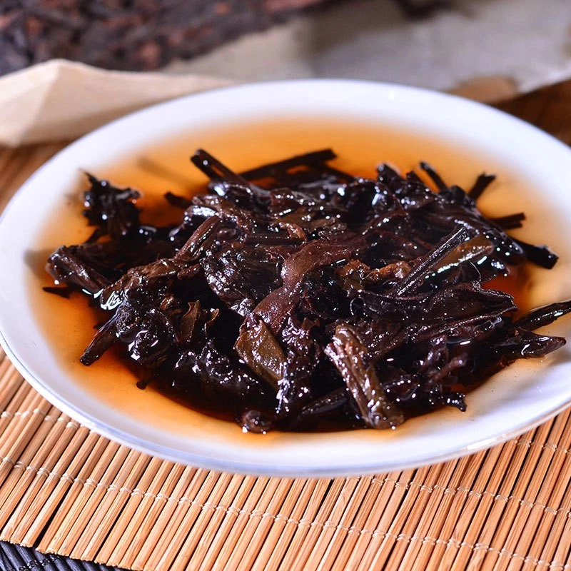 Ladrillo de té Puerh maduro envejecido (Shu Cha) - 250 g - Fragancia envejecida suave Foto 3 de 3