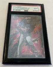Vladimir Guerrero Jr., 2024 Topps Finest, #71, RED LAVA REFRACTOR, 04/10, PSA 10