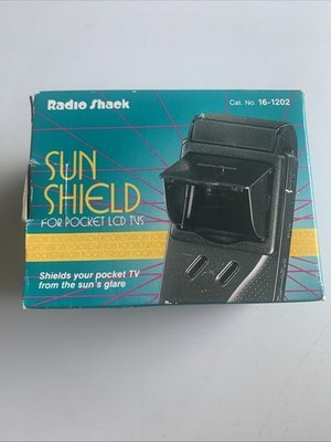 Sun Shield for Radio Shack / Sony / Casio / RCA & other Vintage Handheld LCD TVs