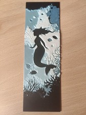 Mermaid Silhouette Bookmark Gift Handmade Book Marker Mermaid Bookmark UK NEW