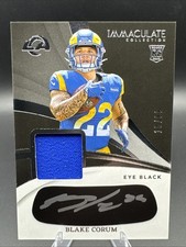 2024 Panini Rookie Signature Materials Blake Corum 15/99 RC Eye Black