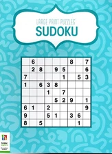 Large Print Puzzles - Sudoku 80 puzzles book - paperback Hinkler