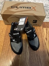 Climb X Rave Climbing Shoes Granite Grey  kids US 4 NWT
