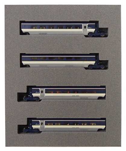 KATO N Maßstab Eurostar Neue Lackierung 4-Wagen Set 10-1298 Modellbahn Zug | Zustand: Neu