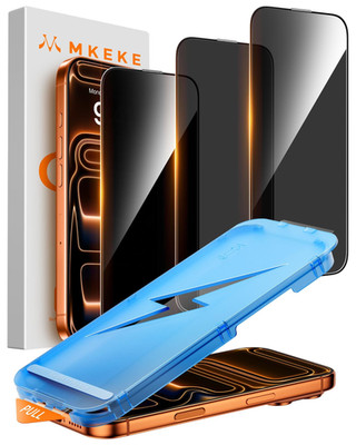 Mkeke for iPhone 17 Pro Max Privacy Screen Protector 3 Pack 6.9 Inch,