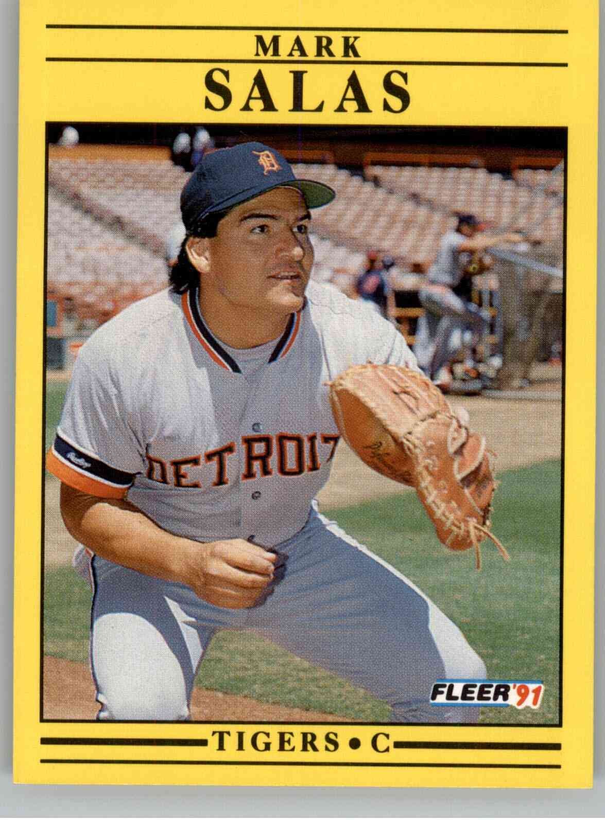 1991 Fleer 350 Mark Salas  EX Detroit Tigers