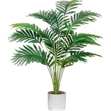 Künstliche Palme Kunstpflanze 71cm Topf tropisch Deko Indoor Outdoor