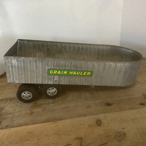 Tonka Toys 1955 Silver Grain Hauler Farm Trailer All Original