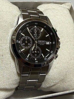 Seiko Quartz Chronograph Uhr SBTQ041 85-E5 NEU