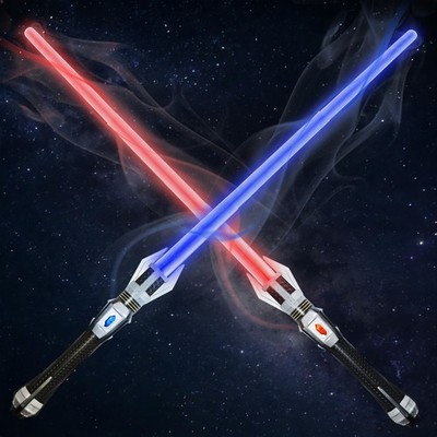 Light Saber, 2 Pack Expandable Red Light Swords with Glowing Handle & FX Soun...