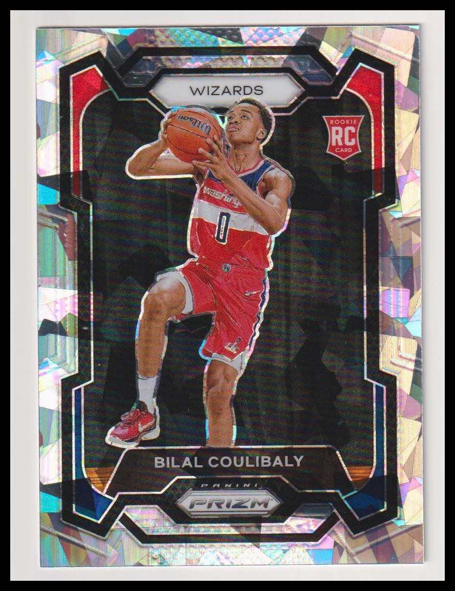 2023-24 Panini Prizm #153 Bilal Coulibaly Prizms Ice RC Rookie