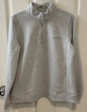 Vineyard Vines Youth Large Grey Whale Logo Casual 1/4 Zip Pullover Prep