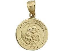 14K Gold Saint Joseph Charm