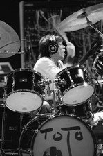 Toto drummer Jeff Porcaro performs in February 1981 in LA Music Old Photo