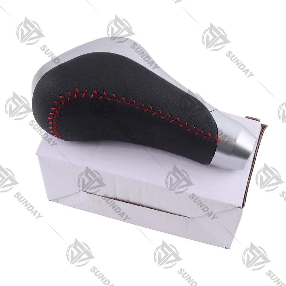 BLACK/SILVER LEATHER TRD PRO SHIFT KNOB FOR 2014-2021 TUNDRA & 2012-2023 4RUNNER - Image 3 of 4