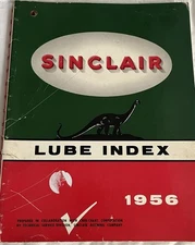 RARE Sinclair Oil Lube Index Guide 1956 Original Advertising NICE!