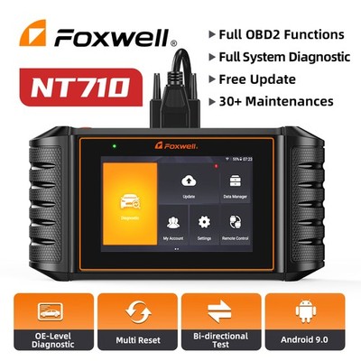 FOXWELL NT710 Bidirectional OBD2 Scanner Auto Diagnostic Tool ABS SAS ECU Coding