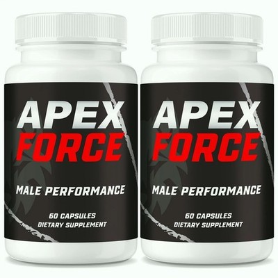 (2 Pack) Apex Force Pills for Men Health Support Formula Stamina & ed 60ct