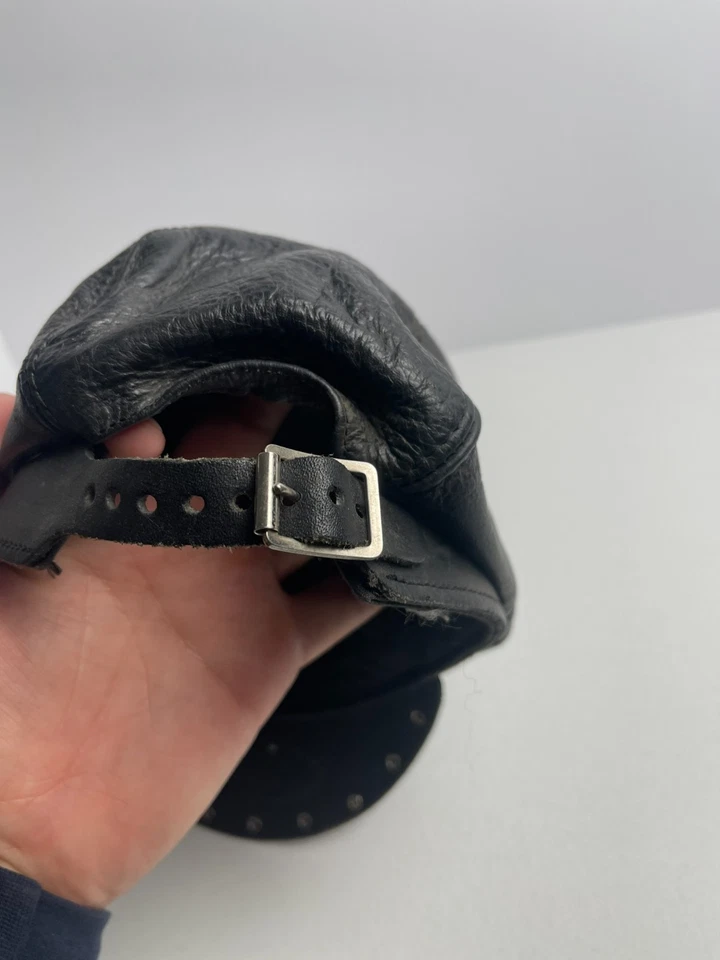 Sombrero de moto de cuero de colección - para mujer - personalizado - hecho en EE. UU. Foto 3 de 4