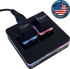 Teclado de 2 teclas con copia y pegado, teclado mec nico para juegos de una mano