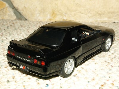 Rare Jada Initial D Nissan Skyline GT-R R32 Diecast Car 1:24 Black