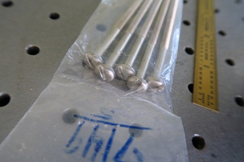 QTY 5 #10-32x4IN Round Binding Head Slotted Machine Screws Steel Zinc Plated NOS - Picture 2 of 2