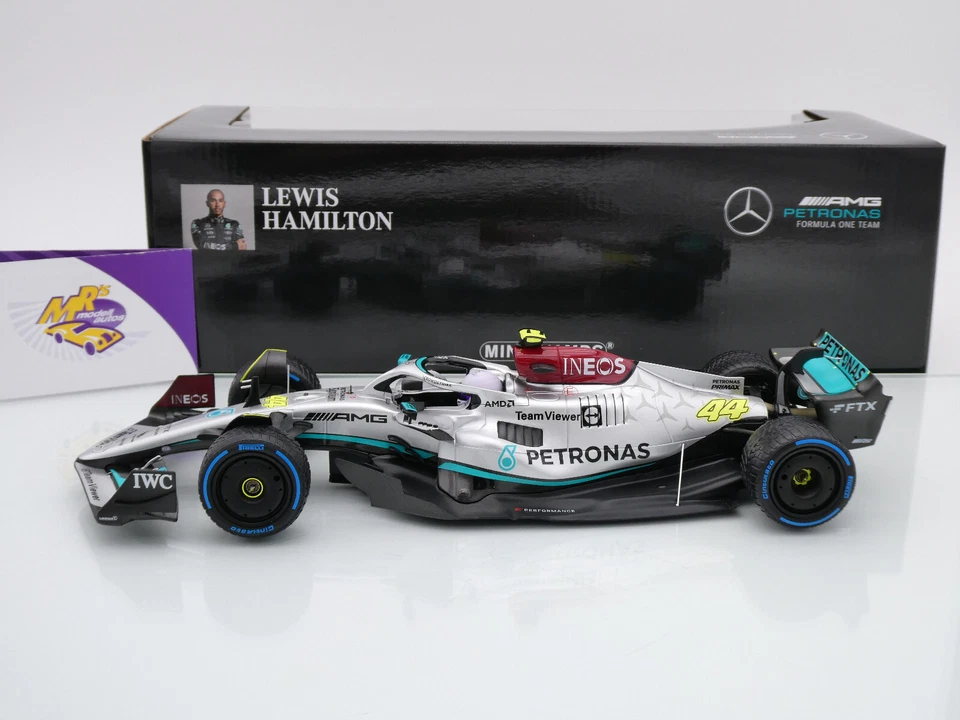 Minichamps 110220744 # Mercedes-AMG W13 F1 Monaco GP 2022 " L. Hamilton " 1:18 - Bild 3 von 4