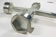 Trumbull HK-3 Meter Box Key/Curb Key/Wrench, Std, Large, Mueller Pentagon Nuts