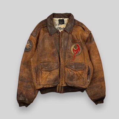 vintage air force leather jacket