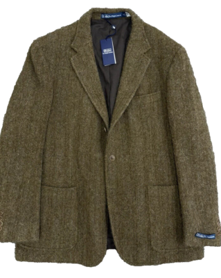 $1098 Polo Ralph Lauren Herringbone Magee Tweed Sport Coat Farm