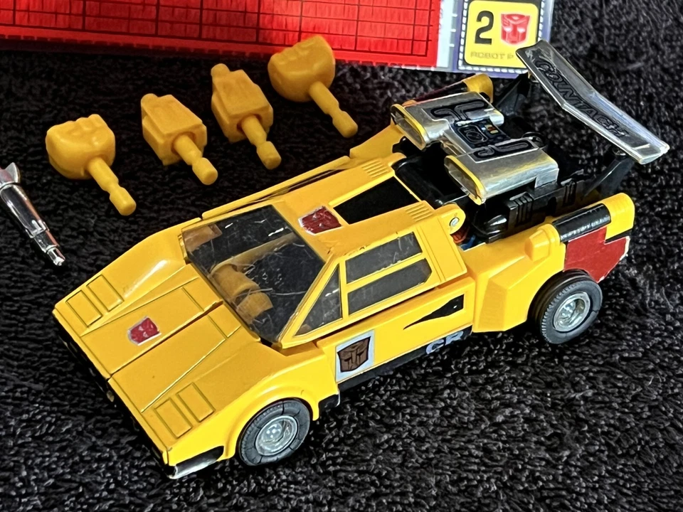G1 1984 SUNSTREAKER • 100% COMPLETE w/TECH SPEC • VINTAGE G1 TRANSFORMERS - Image 4 of 4