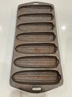 VINTAGE LODGE CAST IRON CORNBREAD PAN WITH 7 HOLE EAR CORN STICKS USA