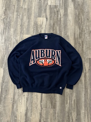 Vintage 90s Auburn University Tigers Pullover Russell Athletic Sweatshirt Sz XL