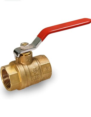 Midline Valve 522T256 Premium Brass Gas Ball Valve with 3/4 in. FIP Connections