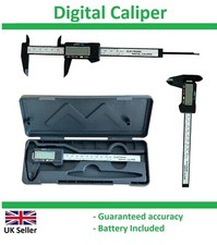 DELUXE 6" LCD Digital Vernier Caliper Measure Tool 150mm Gauge Ruler with case