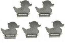 AR500 Rubber Ducky Duck Silhouette Steel Knock-Over Target 3/8" Set of 5