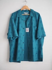 JW Anderson open collar casual Uniqlo Badminton print short sleeve shirt