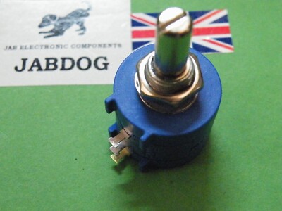 10 Turn Bourns Potentiometer 5K Multiturn Panel Mount FineAdjust 20g 3R62