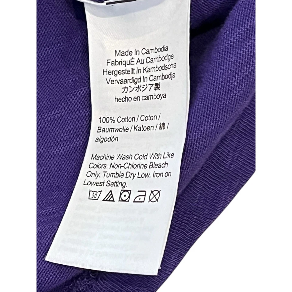 Camisa polo de manga larga Crewcuts para niños - púrpura, talla 6-7 (S) Foto 3 de 4